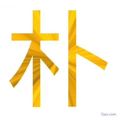 日语汉字图标图像 朴 日语图鉴 朴